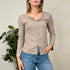 MAGLIA RIBBED BUTTONS