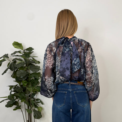 BLUSA VOLANT FLOREALE