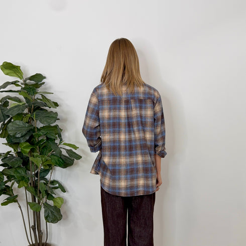 CAMICIA CHECK AZUL