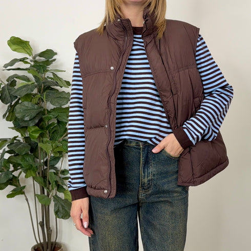 GILET IMBOTTITO IN PIUMA