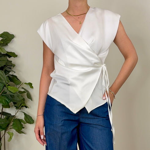 Blusa a portafoglio