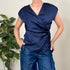 Blusa a portafoglio
