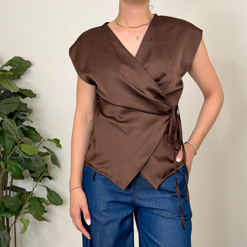 Blusa a portafoglio