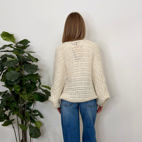 CARDIGAN INCROCIATO IN MAGLIA