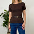 TOP IN MAGLIA CON CINTURA.