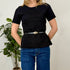 TOP IN MAGLIA CON CINTURA.
