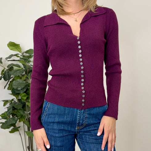 MAGLIA COLLETTO CON BOTTONI