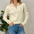 MAGLIA A TRECCE CON ZIP