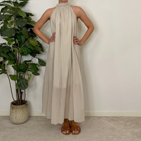 Abito halter in mussola