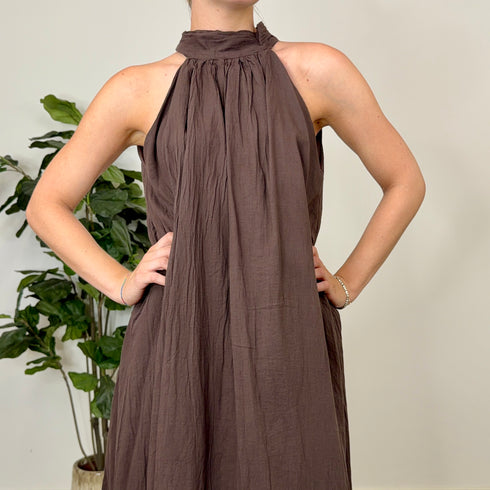 Abito halter in mussola
