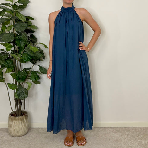 Abito halter in mussola
