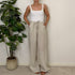 Pantalone in lino con coulisse